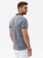 Polo marškinėliai vyrams V1 S1618-51473, pilki kaina ir informacija | Vyriški marškinėliai | pigu.lt