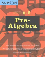 Pre-Algebra Workbook Grades 6-8 цена и информация | Книги для подростков  | pigu.lt