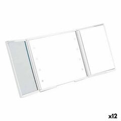 LED veidrodėlis LED Light White, 1,5 x 9,5 x 11,5 cm, 12 vnt. kaina ir informacija | Kosmetinės, veidrodėliai | pigu.lt