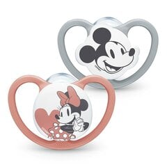 Čiulptukas NUK Space Mickey Minnie 18-36 mėn, 2 vnt цена и информация | Пустышки | pigu.lt