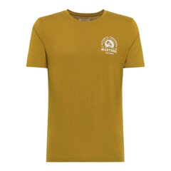 Marškinėliai vyrams Mustang Alex C Print M 1012515 6370, žali kaina ir informacija | Vyriški marškinėliai | pigu.lt
