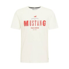 Marškinėliai vyrams Mustang Alex C Print M 1012122 2020, balti kaina ir informacija | Vyriški marškinėliai | pigu.lt