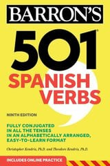 501 Spanish Verbs Ninth Edition kaina ir informacija | Užsienio kalbos mokomoji medžiaga | pigu.lt