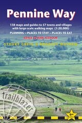 Pennine Way - guide and maps to 57 towns and villages with large-scale walking maps (1:20 000): Edale to Kirk Yetholm - Planning, places to stay and places to eat 6th New edition цена и информация | Книги о питании и здоровом образе жизни | pigu.lt