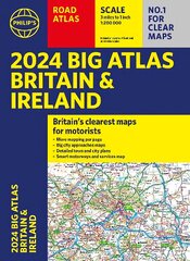 2024 Philip's Big Road Atlas Britain and Ireland: A3 Paperback kaina ir informacija | Kelionių vadovai, aprašymai | pigu.lt