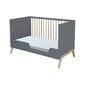Kūdikių lova Marélie Evolutive, 70 x 140 cm, pilka kaina ir informacija | Kūdikių lovytės | pigu.lt