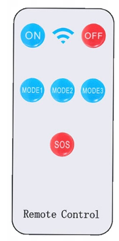 Gatvės žibintas su nuotolinio valdymo pultu 124 LED COB kaina ir informacija | Lauko šviestuvai | pigu.lt