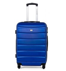 Большой чемодан David Jones, синий цена и информация | Чемоданы, дорожные сумки | pigu.lt