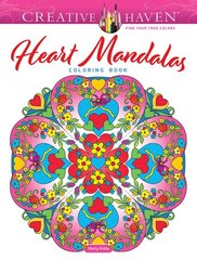 Creative Haven Heart Mandalas Coloring Book kaina ir informacija | Knygos mažiesiems | pigu.lt