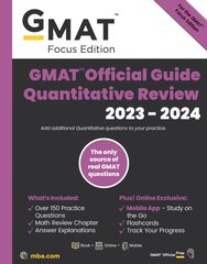 GMAT Official Guide Quantitative Review: Problem Solving 2023-2024, Book plus Online Question Bank цена и информация | Книги по социальным наукам | pigu.lt