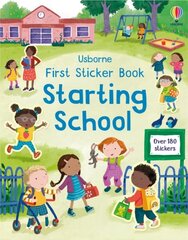 First Sticker Book Starting School цена и информация | Книги для самых маленьких | pigu.lt