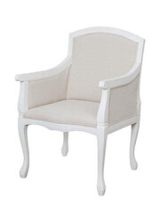 Fotelis L17 TA358, baltas/smėlio kaina ir informacija | Svetainės foteliai | pigu.lt