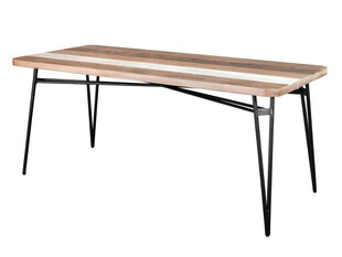 Stalas L17 Adesso, 180x80x76 cm, rudas kaina ir informacija | Virtuvės ir valgomojo stalai, staliukai | pigu.lt