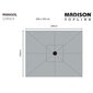 Skėtis nuo saulės Madison Corsica, 200x250cm, pilkas kaina ir informacija | Skėčiai, markizės, stovai | pigu.lt