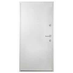 vidaXL Priekinės durys baltos spalvos 100x200cm aliuminis 3190556 kaina ir informacija | Vidaus durys | pigu.lt