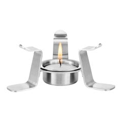 Žvakių šildytuvas iš nerūdijančio plieno, arbatai, kavai ir kitiems gėrimams pašildyti, Stainles steel candle warmer B'001, SAMAGLAS kaina ir informacija | Samadoyo Virtuvės, buities, apyvokos prekės | pigu.lt