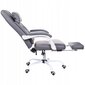 Biuro kėdė Giosedio OCA011, pilka, su kojų atrama kaina ir informacija | Biuro kėdės | pigu.lt