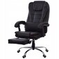 Biuro kėdė Giosedio FBK4R, juoda, su kojų atrama kaina ir informacija | Biuro kėdės | pigu.lt