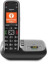 Gigaset E720A - беспроводная премиальная старшая телефонная телефон, Black & Box 100 DECT Base Station для вашей собственной системы связи с Gigaset Ades - базовые опоры 6 Hoods, Black цена и информация | Стационарные телефоны | pigu.lt