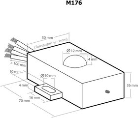 Kemo M176 Marder gynyba motorinėms transporto priemonėms 12 V/DC, Wanderproof Rement IP65 цена и информация | Механические инструменты | pigu.lt