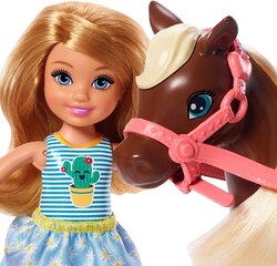 Barbie - Chelsea and Pony (Blonde) (GHV78) kaina ir informacija | Žaislai mergaitėms | pigu.lt