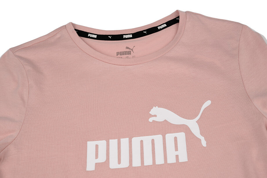 Marškinėliai PUMA ESS Logo Tee G mergaitėms, rožiniai kaina ir informacija | Marškinėliai mergaitėms | pigu.lt