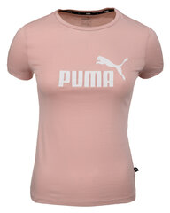 Marškinėliai PUMA ESS Logo Tee G mergaitėms, rožiniai цена и информация | Футболка для девочек | pigu.lt