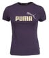 Marškinėliai PUMA ESS+ Logo Tee mergaitėms, mėlyni цена и информация | Marškinėliai mergaitėms | pigu.lt