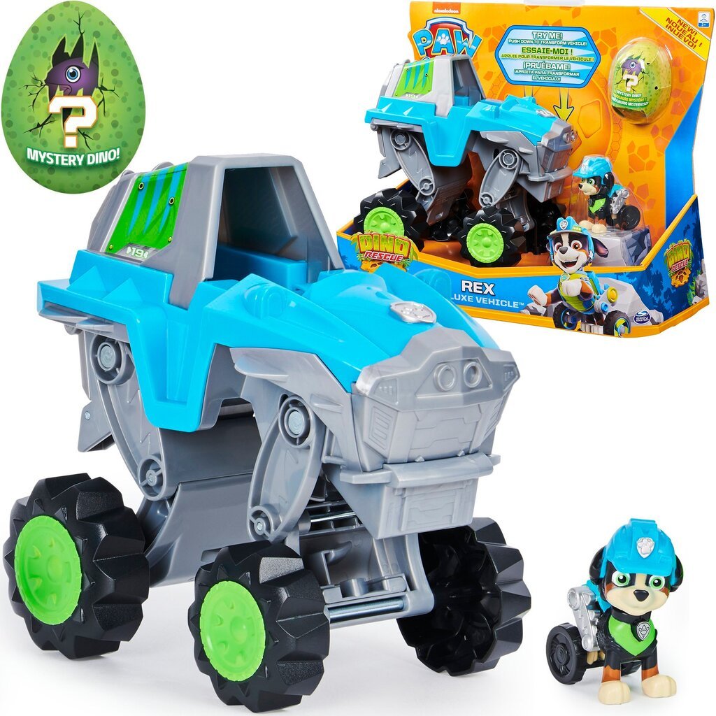 Dino Rex transporto priemonė + figūrėlė Paw patrol kaina ir informacija | Žaislai berniukams | pigu.lt