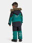 Didriksons vaikiška žiemos parka BJÄRVEN, žalia-tamsiai mėlyna kaina ir informacija | Žiemos drabužiai vaikams | pigu.lt