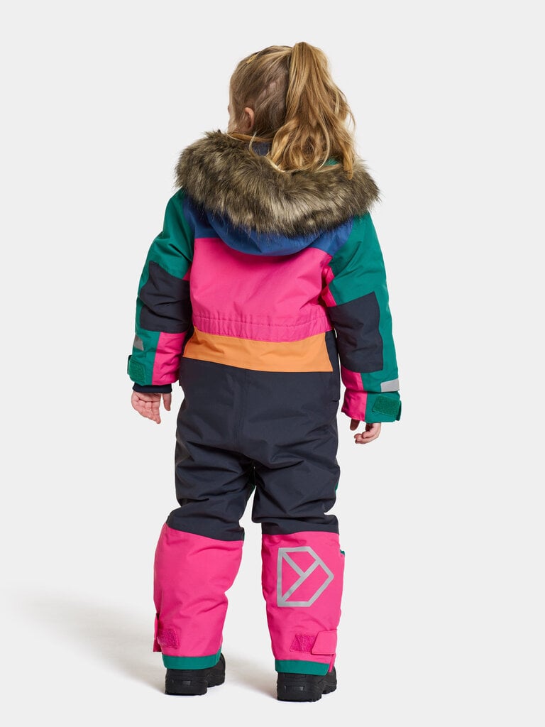 Didriksons vaikiškas žieminis kombinezonas BJÖRNEN, žaliai margas kaina ir informacija | Žiemos drabužiai vaikams | pigu.lt