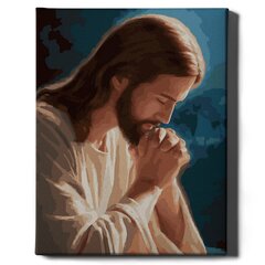 Картина по номерам "Молитва Иисуса" Oh Art! 40x50 см цена и информация | Набор для рисования по номерам | pigu.lt