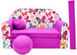 Vaikiška sofa Welox, rožinė kaina ir informacija | Vaikiški sėdmaišiai, foteliai, pufai | pigu.lt