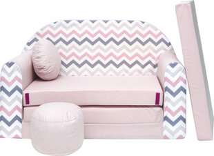 Раскладной детский диван/кровать Welox HJ1, розовый цена и информация | Детские диваны, кресла | pigu.lt