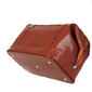 Kelioninis krepšys iš natūralios odos, rudas цена и информация | Lagaminai, kelioniniai krepšiai | pigu.lt