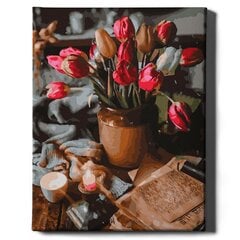 Картина по номерам "Тюльпаны из сада" Oh Art! 40x50 см цена и информация | Живопись по номерам | pigu.lt