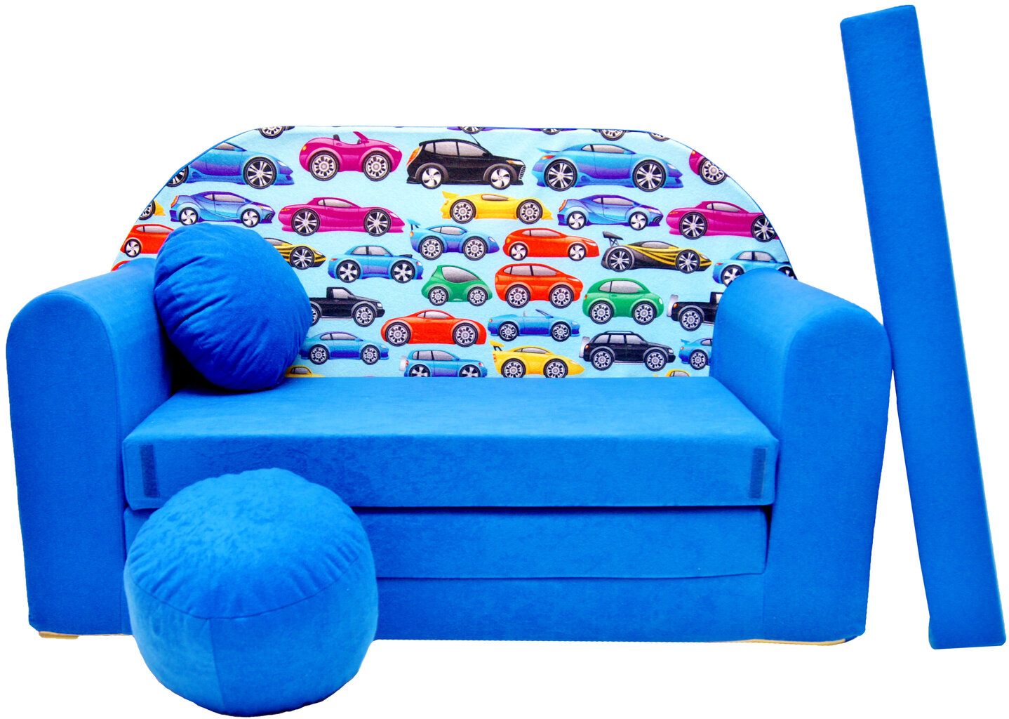 Vaikiška sofa Welox C21, mėlyna kaina ir informacija | Vaikiški sėdmaišiai, foteliai, pufai | pigu.lt