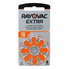 Elementai klausos aparatams Rayovac Extra PR48 13, 8 vnt. kaina ir informacija | Elementai | pigu.lt