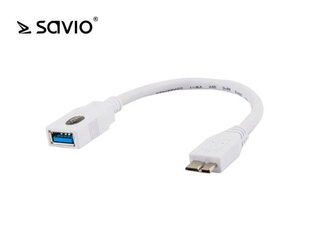 SAVIO ADAPTER USB OTG - MICRO USB CL-87 цена и информация | Аксессуары для телевизоров и Smart TV | pigu.lt