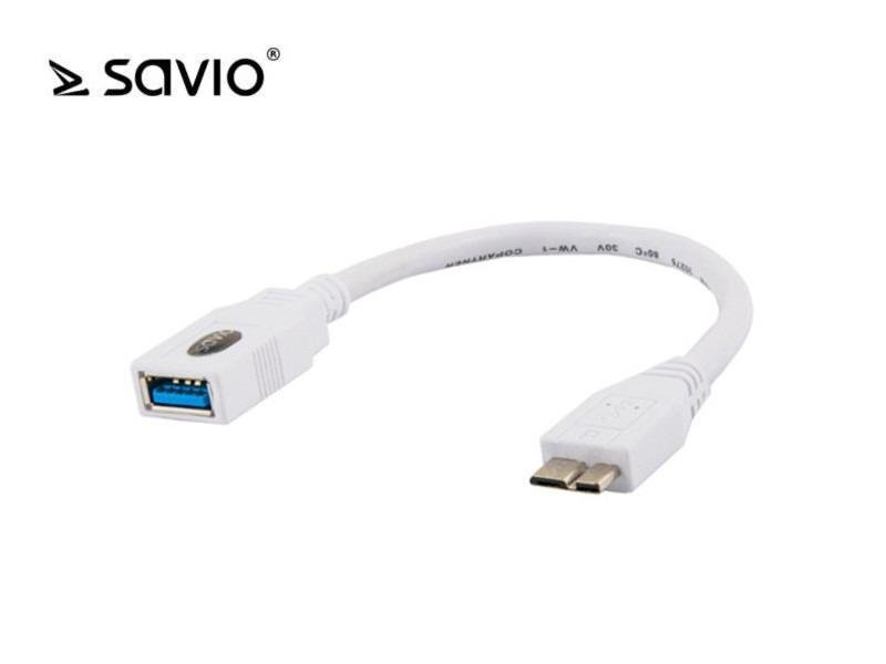 SAVIO ADAPTER USB OTG - MICRO USB CL-87 цена и информация | Išmaniųjų (Smart TV) ir televizorių priedai | pigu.lt