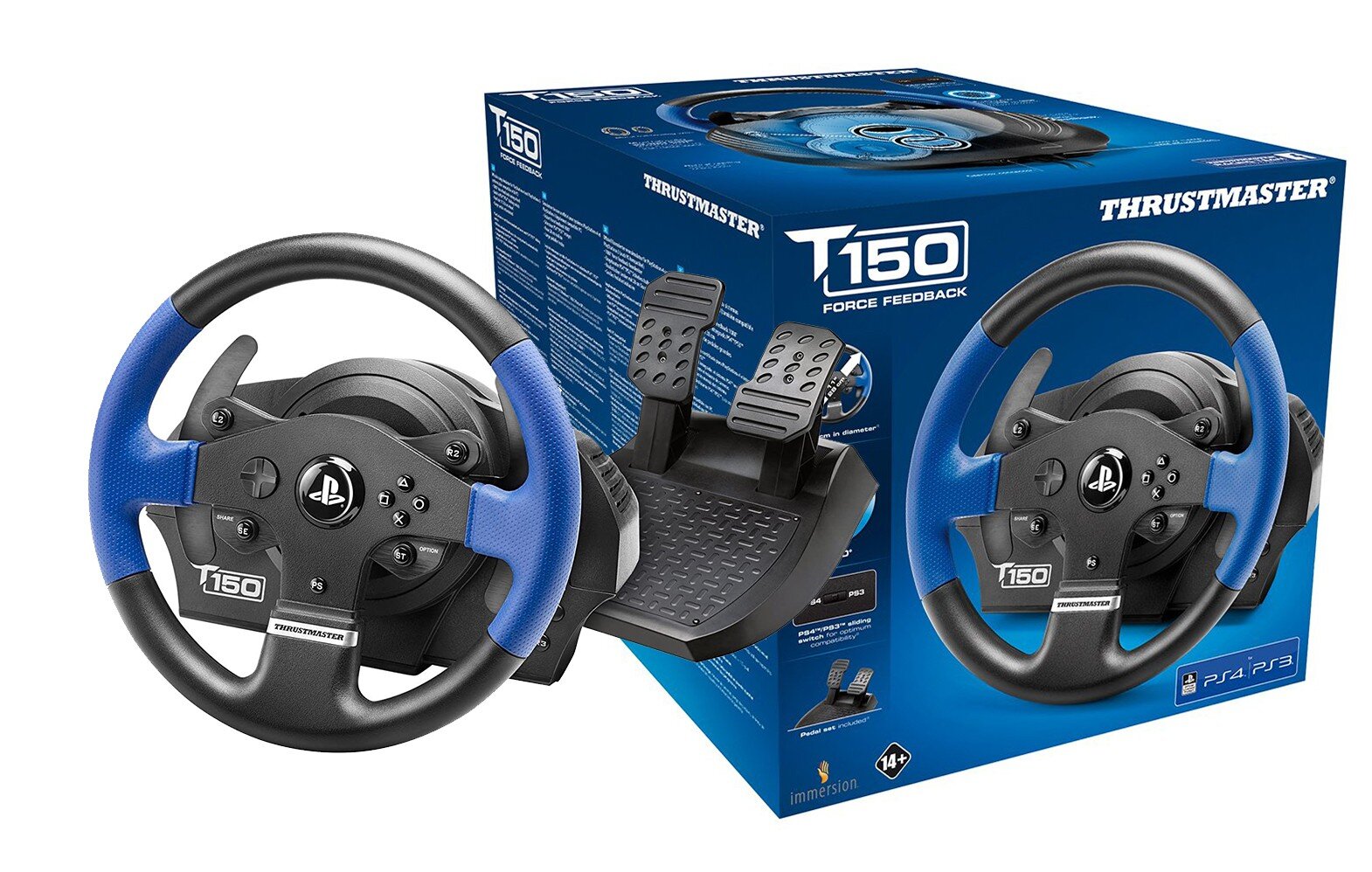 Thrustmaster T150 RS Force Feedback kaina ir informacija | Žaidimų vairai  | pigu.lt