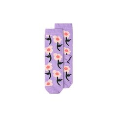 Kojinės mergaitėms Gėlės SKR6-2, violetinės kaina ir informacija | Kojinės, pėdkelnės mergaitėms | pigu.lt