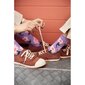 Kojinės mergaitėms Gėlės SKR6-2, violetinės kaina ir informacija | Kojinės, pėdkelnės mergaitėms | pigu.lt