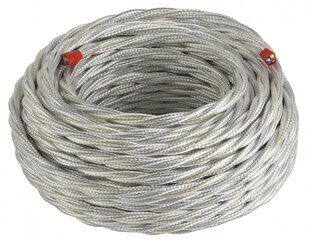 Tekstilės kabelis frrtx 3g2.50mm 20m baltas 16816 kaina ir informacija | Kabeliai ir laidai | pigu.lt