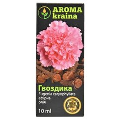 Eļļa ēteriskā Krustnagliņas AROMA kraina 10ml цена и информация | Эфирные, косметические масла, гидролаты | pigu.lt