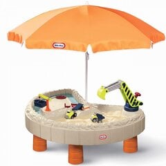 Smėlio ir vandens stalas su kranu ir stogeliu Little Tikes kaina ir informacija | Žaislai mergaitėms | pigu.lt