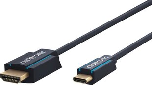 Clicktronic USB-C/HDMI 2.0, 2 m kaina ir informacija | Kabeliai ir laidai | pigu.lt