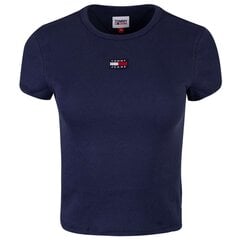 Tommy Hilfiger marškinėliai moterims, mėlyni цена и информация | Женские футболки | pigu.lt