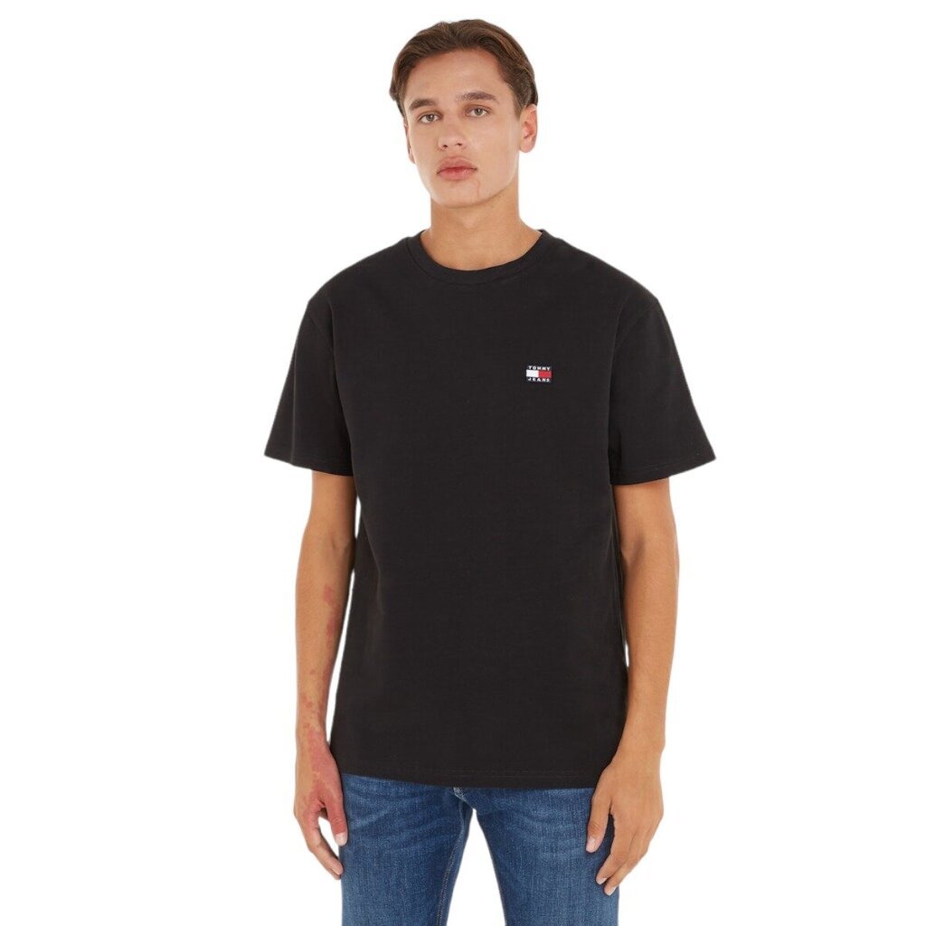 Marškinėliai vyrams Tommy Hilfiger Jeans 78561, juodi цена и информация | Vyriški marškinėliai | pigu.lt