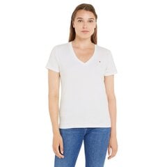 Tommy Hilfiger marškinėliai moterims, balti цена и информация | Женские футболки | pigu.lt